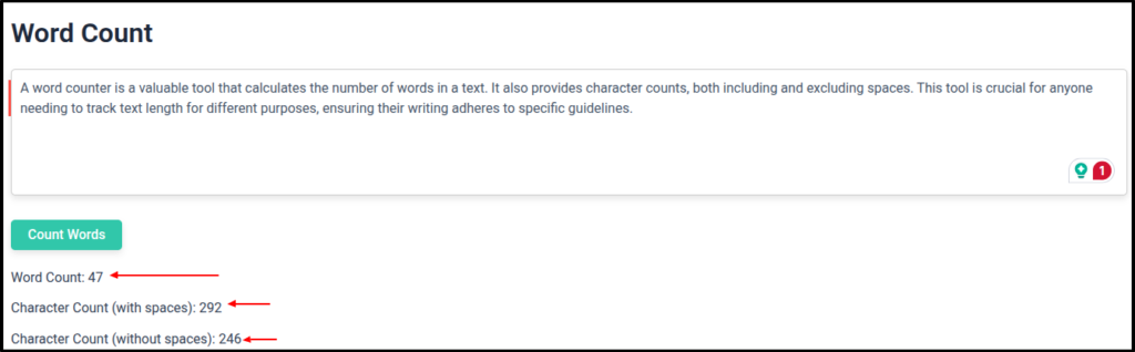 Word Counter Tool