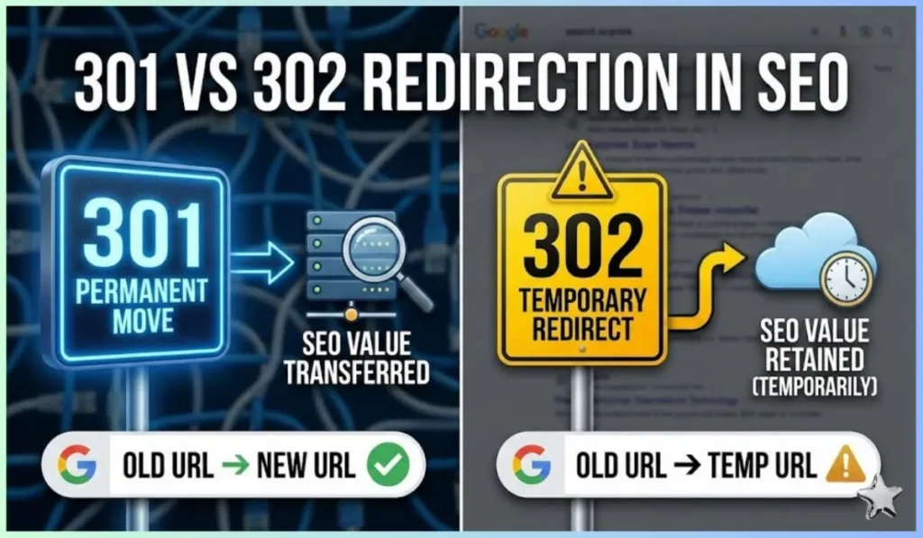301 vs 302 Redirect in SEO