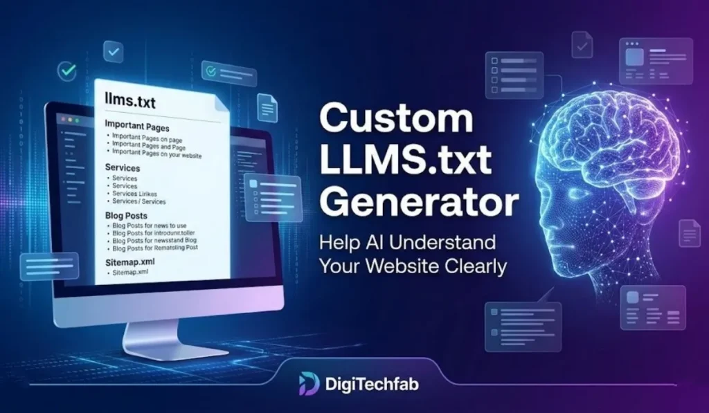 Custom LLMS.txt Generator- Generated by DigiTechfab