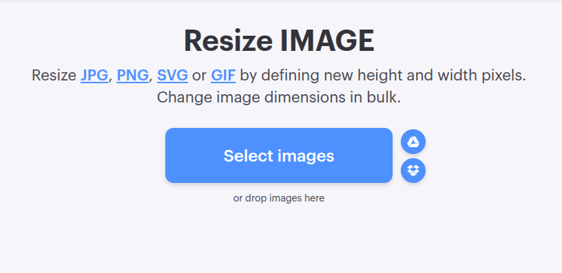 iLoveIMG Image Resizer