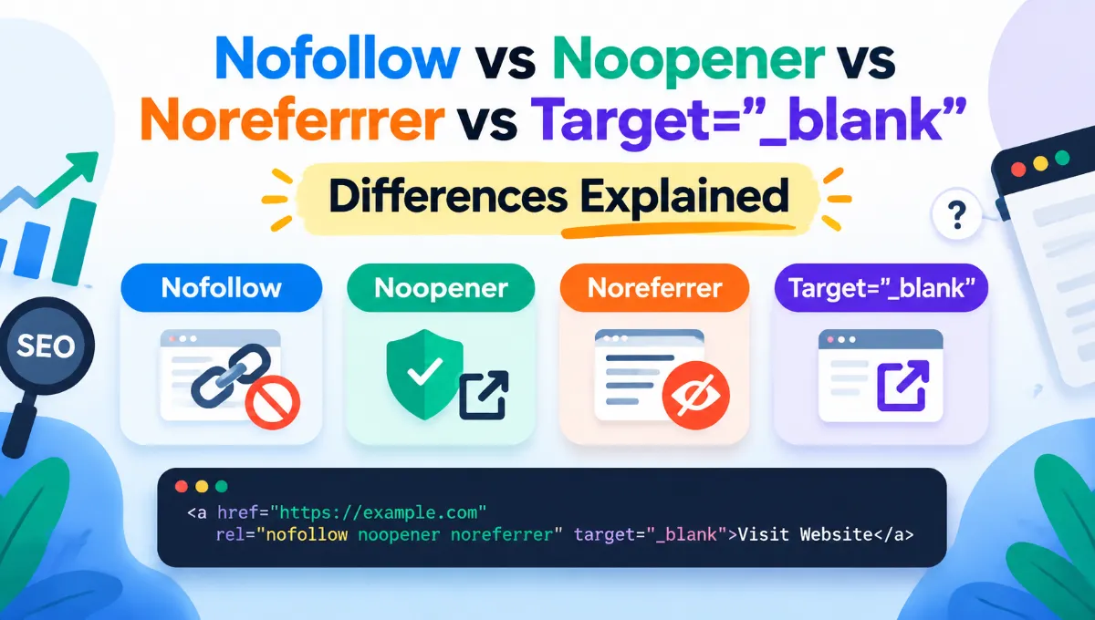 Nofollow vs Noopener vs Noreferrer